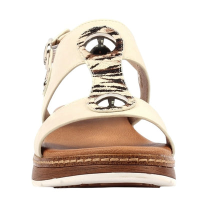 White - Pack Shot - Lunar Womens-Ladies Georgia Wedge