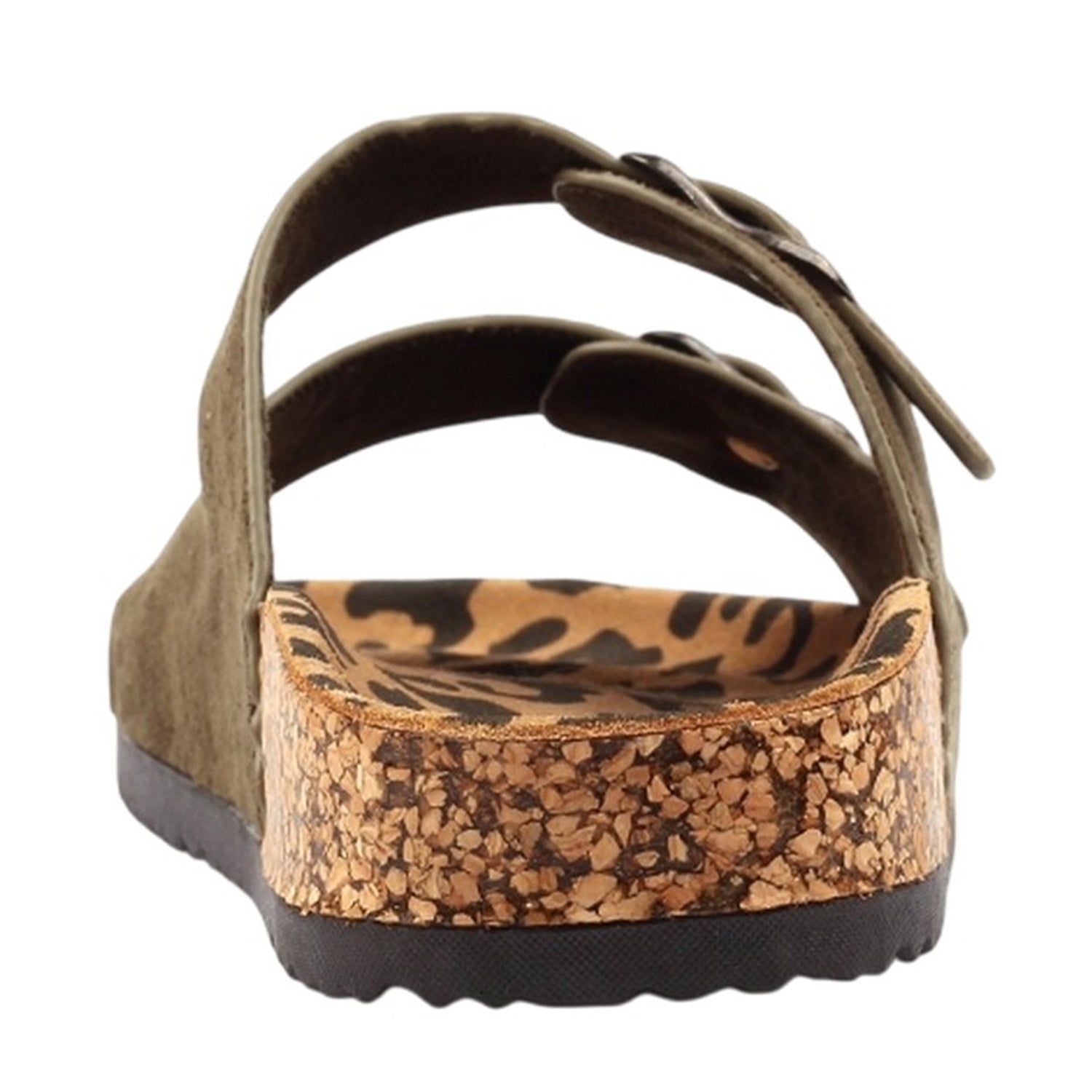 Sage - Back - Lunar Womens-Ladies Pecan Leather Sandals