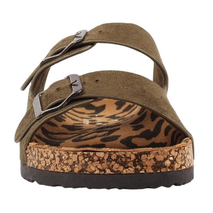 Sage - Pack Shot - Lunar Womens-Ladies Pecan Leather Sandals
