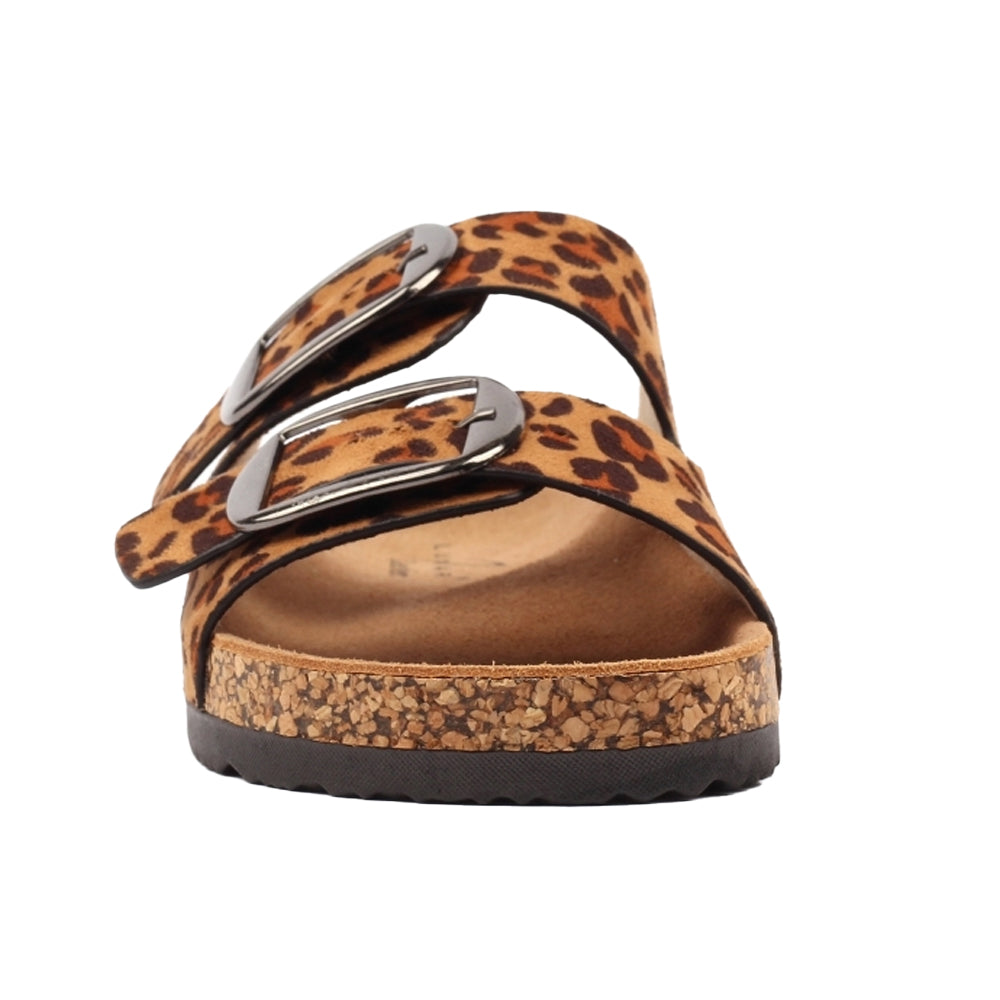 Ocelot - Pack Shot - Lunar Womens-Ladies Rondo Leather Sandals