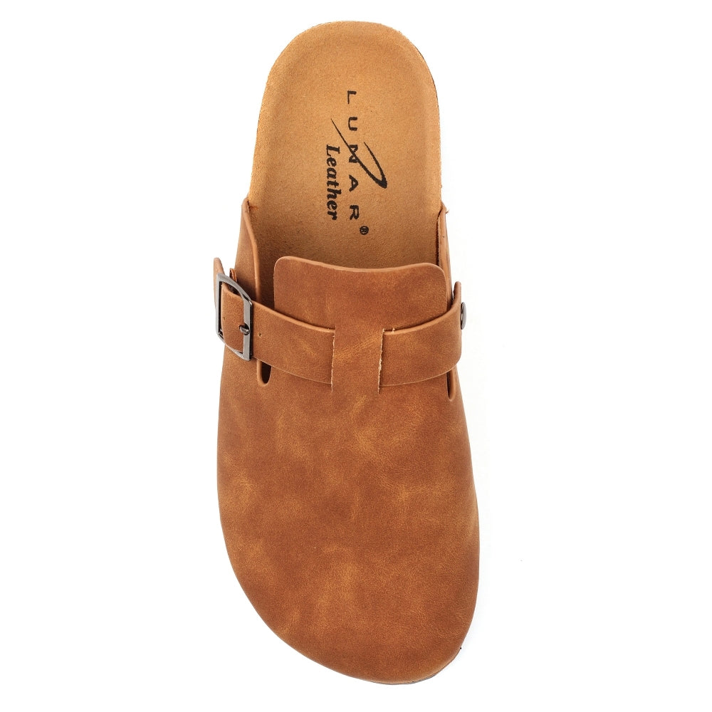 Tan - Lifestyle - Lunar Womens-Ladies Veluna Leather Sandals