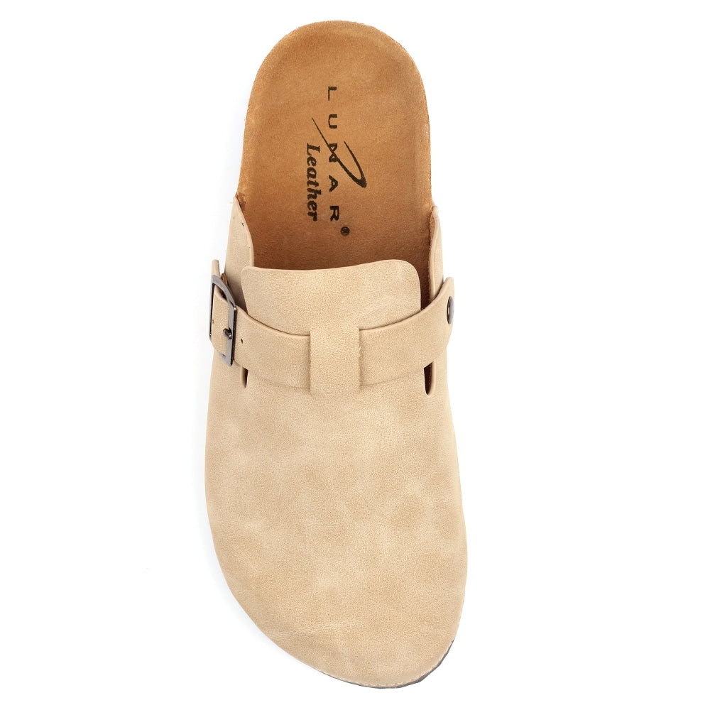 Beige - Lifestyle - Lunar Womens-Ladies Veluna Leather Sandals