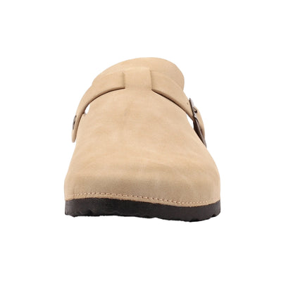 Beige - Pack Shot - Lunar Womens-Ladies Veluna Leather Sandals