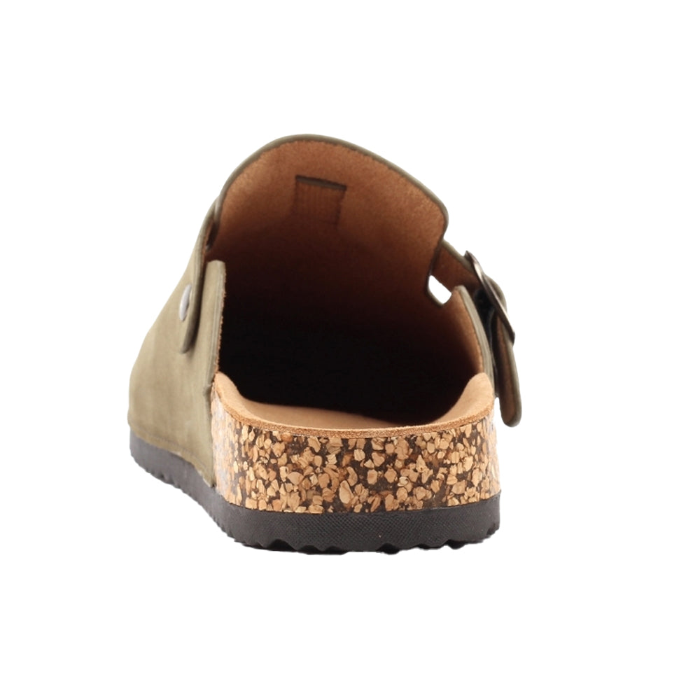 Green - Back - Lunar Womens-Ladies Veluna Leather Sandals