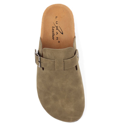 Green - Lifestyle - Lunar Womens-Ladies Veluna Leather Sandals