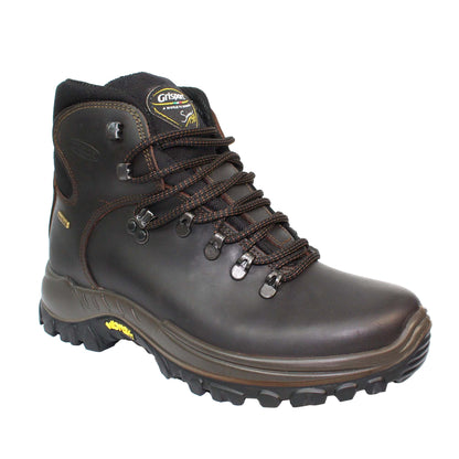 Brown - Front - Grisport Mens Everest Nubuck Walking Boots
