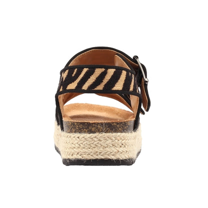 Black - Back - Lunar Womens-Ladies Encode Sandals