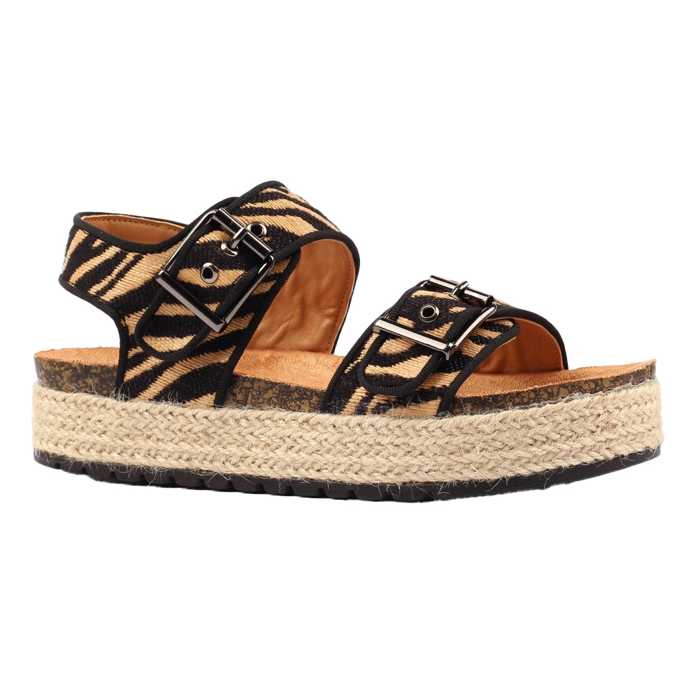 Black - Front - Lunar Womens-Ladies Encode Sandals