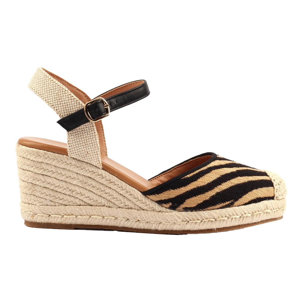 Black - Side - Lunar Womens-Ladies Goji Sandals