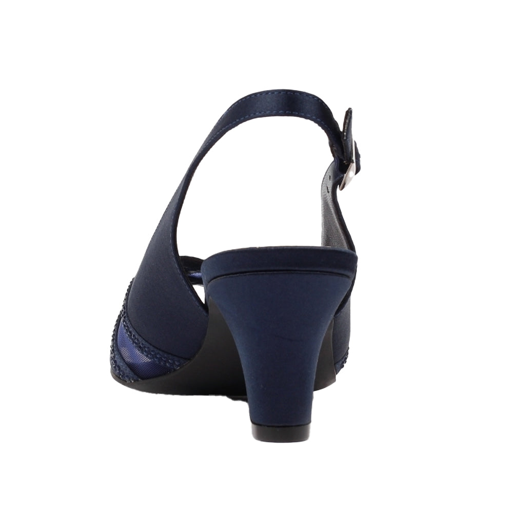 Navy - Back - Lunar Womens-Ladies Priscilla Sandals