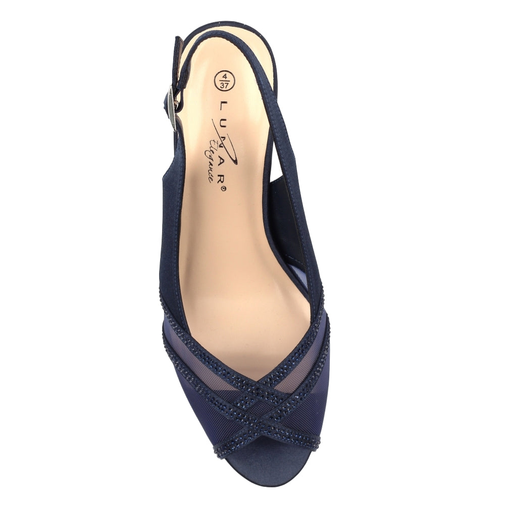 Navy - Lifestyle - Lunar Womens-Ladies Priscilla Sandals