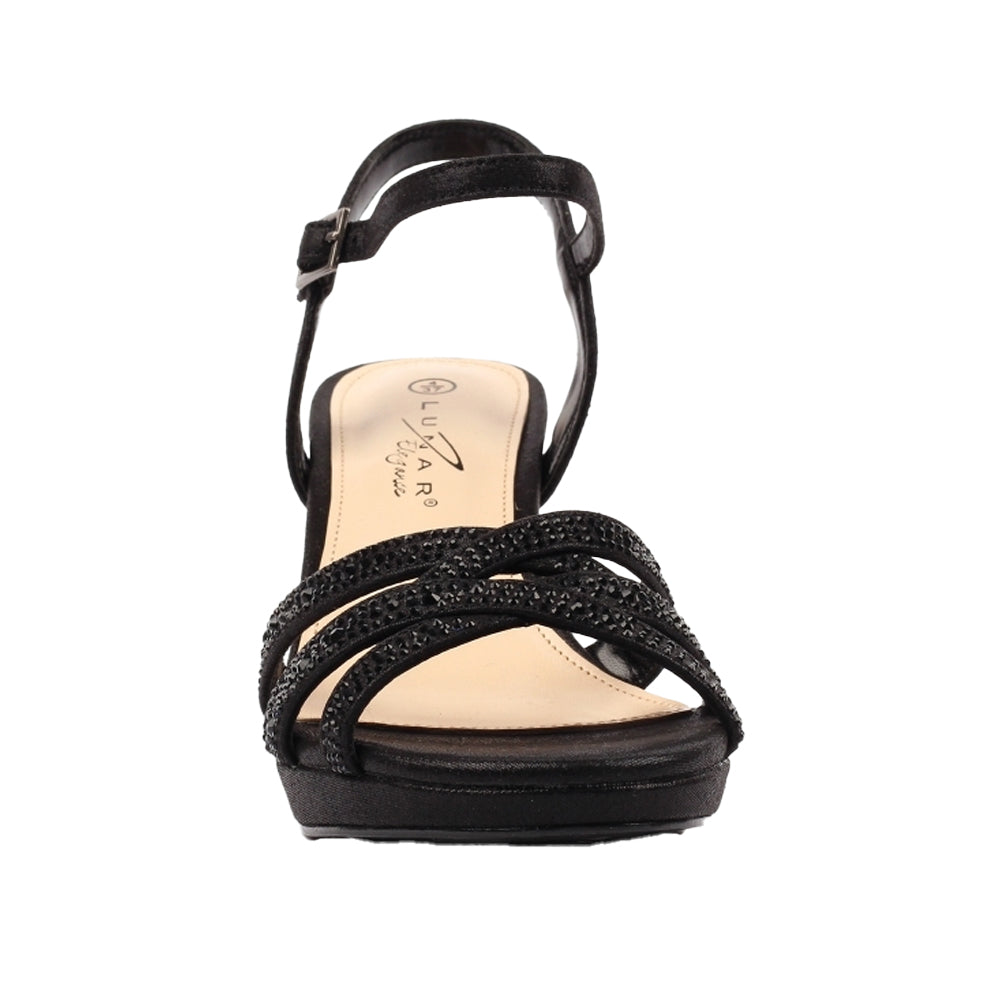 Black - Pack Shot - Lunar Womens-Ladies Rihanna High Heels
