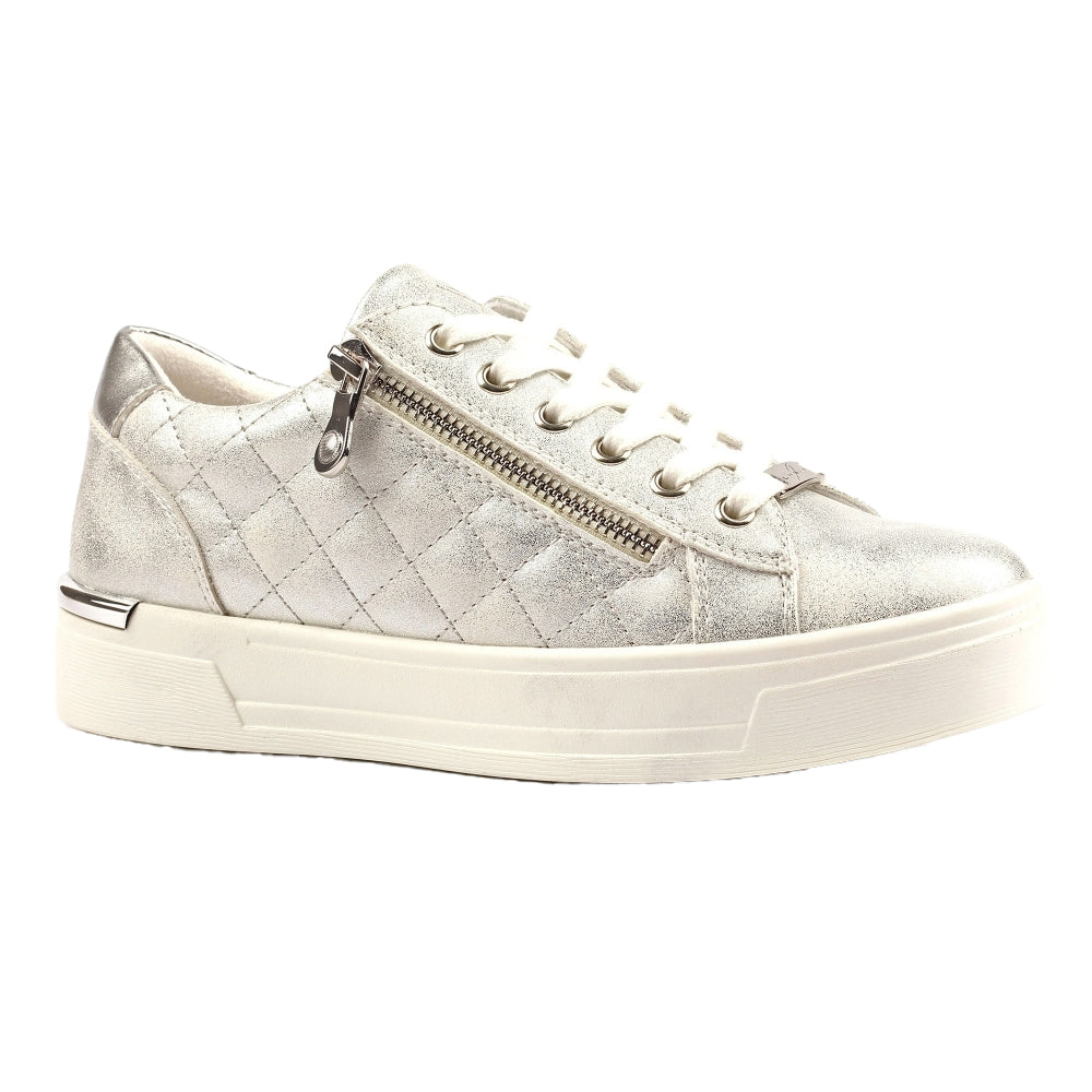 Silver - Front - Lunar Womens-Ladies Xenon Trainers