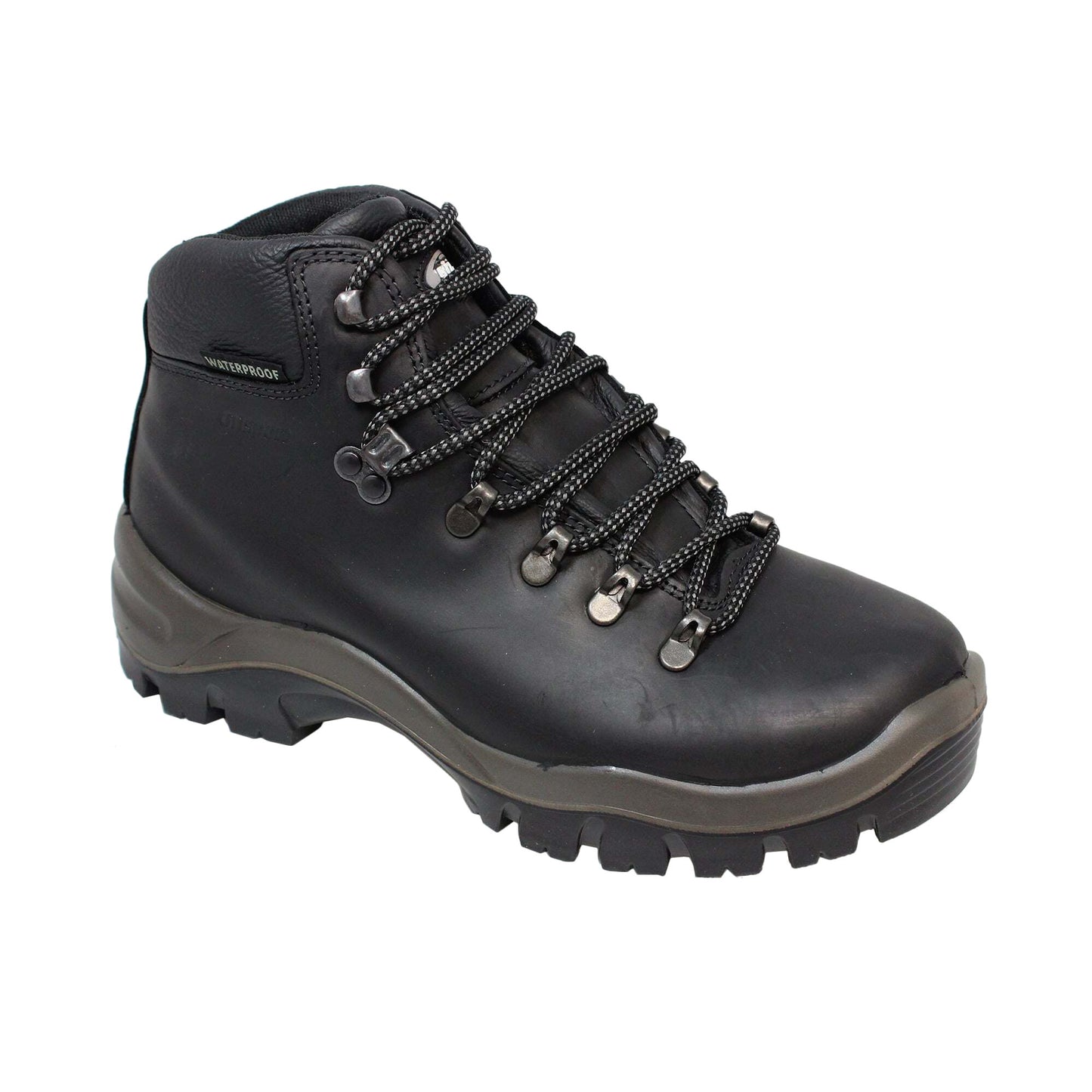 Black - Front - Grisport Mens Peaklander Waxy Leather Walking Boots