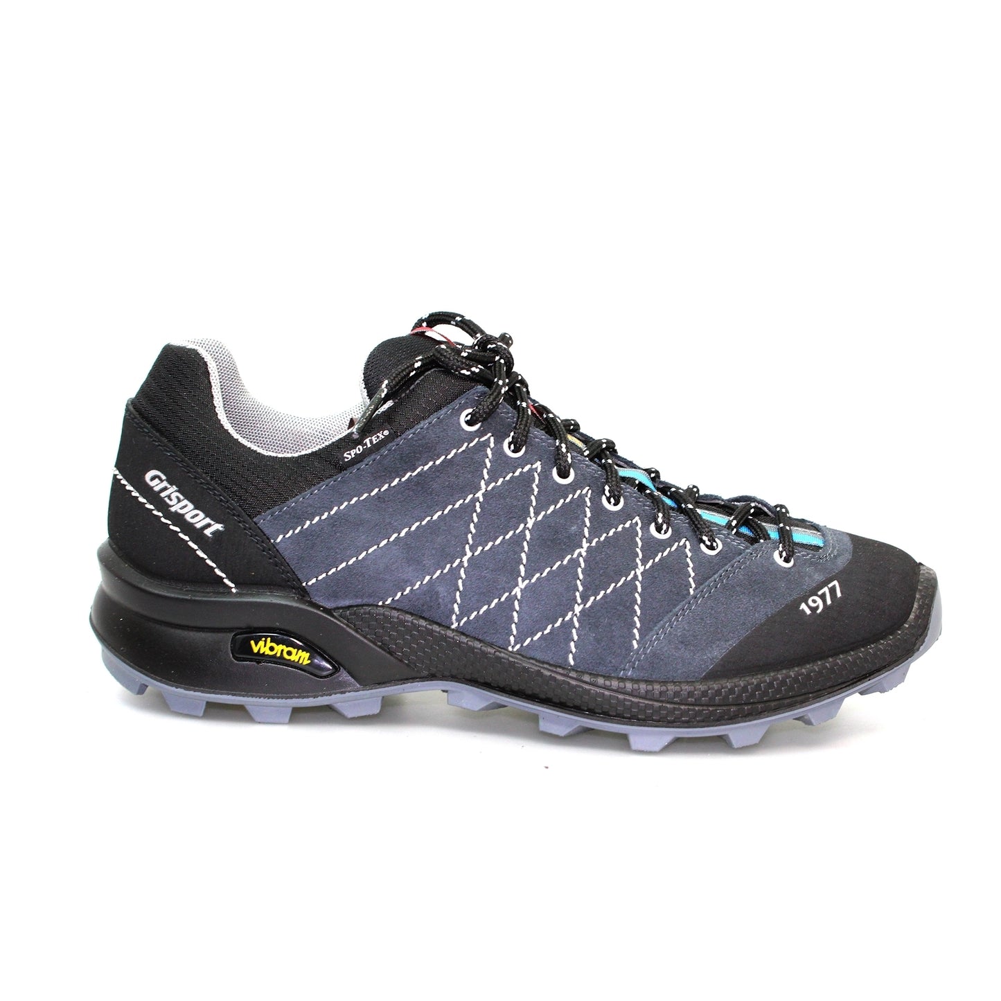 Grey - Back - Grisport Mens Argon Walking Shoes