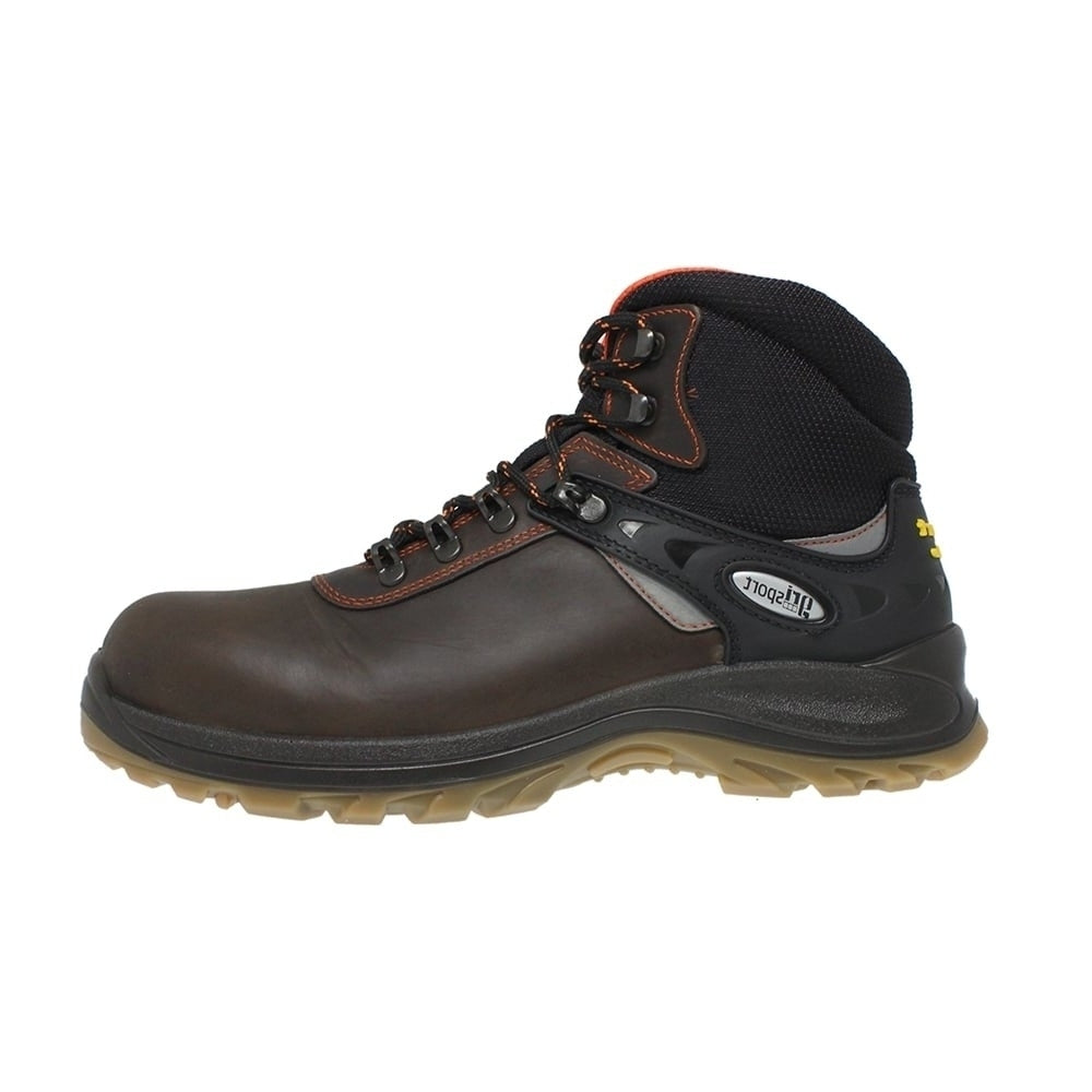 Brown - Side - Grisport Mens Expert Leather Safety Boots
