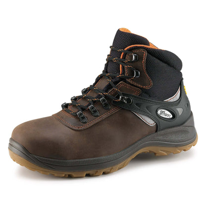 Brown - Close up - Grisport Mens Expert Leather Safety Boots