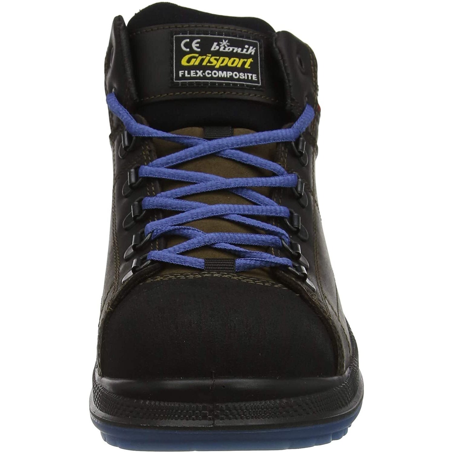 Black - Close up - Grisport Mens Joiner Leather Safety Boots