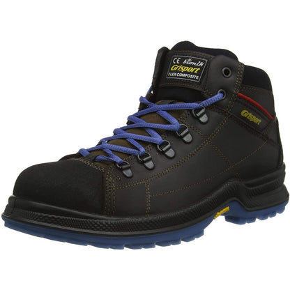 Black - Front - Grisport Mens Joiner Leather Safety Boots