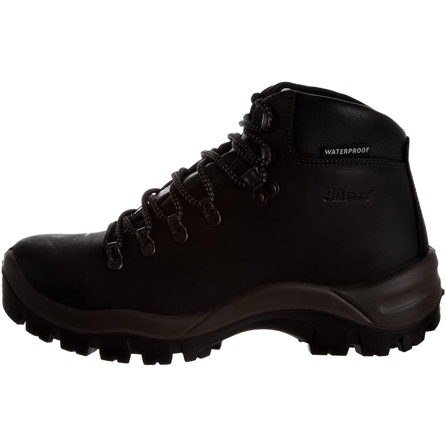Black - Lifestyle - Grisport Unisex Adult Peaklander Waxy Leather Walking Boots