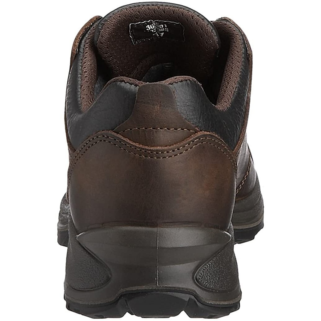 Brown - Side - Grisport Childrens-Kids Exmoor Waxy Leather Walking Shoes