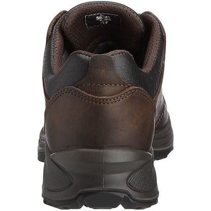 Brown - Side - Grisport Childrens-Kids Exmoor Waxy Leather Walking Shoes