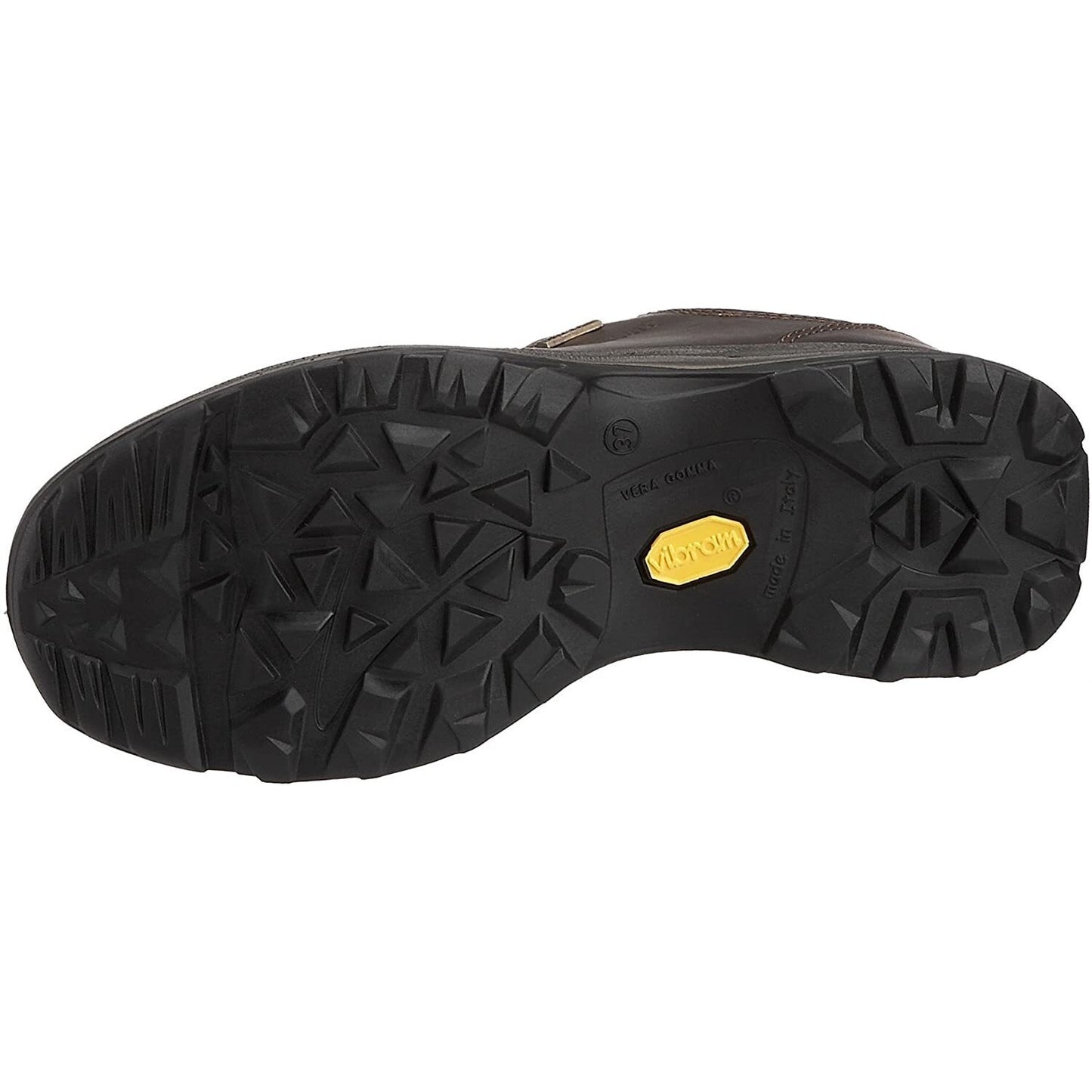 Brown - Close up - Grisport Childrens-Kids Exmoor Waxy Leather Walking Shoes