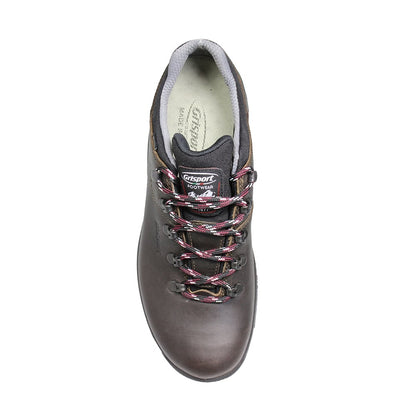 Brown-Black - Side - Grisport Childrens-Kids Dartmoor GTX Waxy Leather Walking Shoes