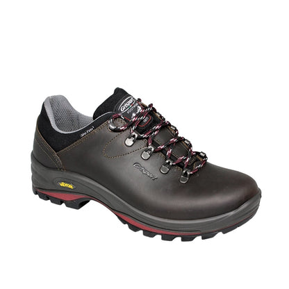 Brown-Black - Front - Grisport Childrens-Kids Dartmoor GTX Waxy Leather Walking Shoes
