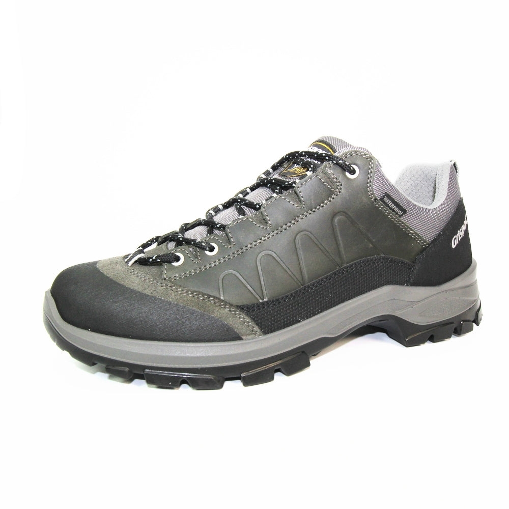 Green-Black - Lifestyle - Grisport Childrens-Kids Kratos-Lo Waxy Leather Walking Shoes