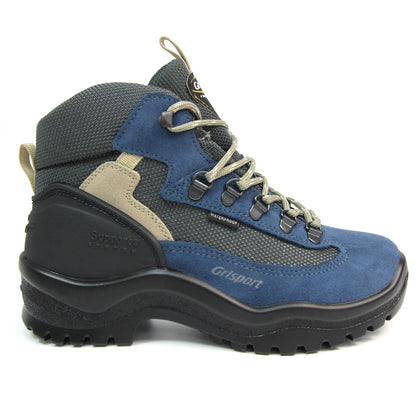 Pale Blue - Pack Shot - Grisport Womens-Ladies Wolf Suede Walking Shoes