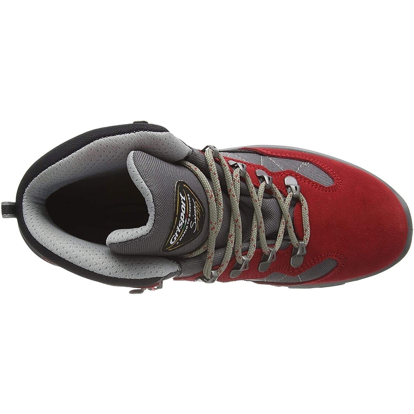 Red - Lifestyle - Grisport Womens-Ladies Excalibur Suede Walking Boots