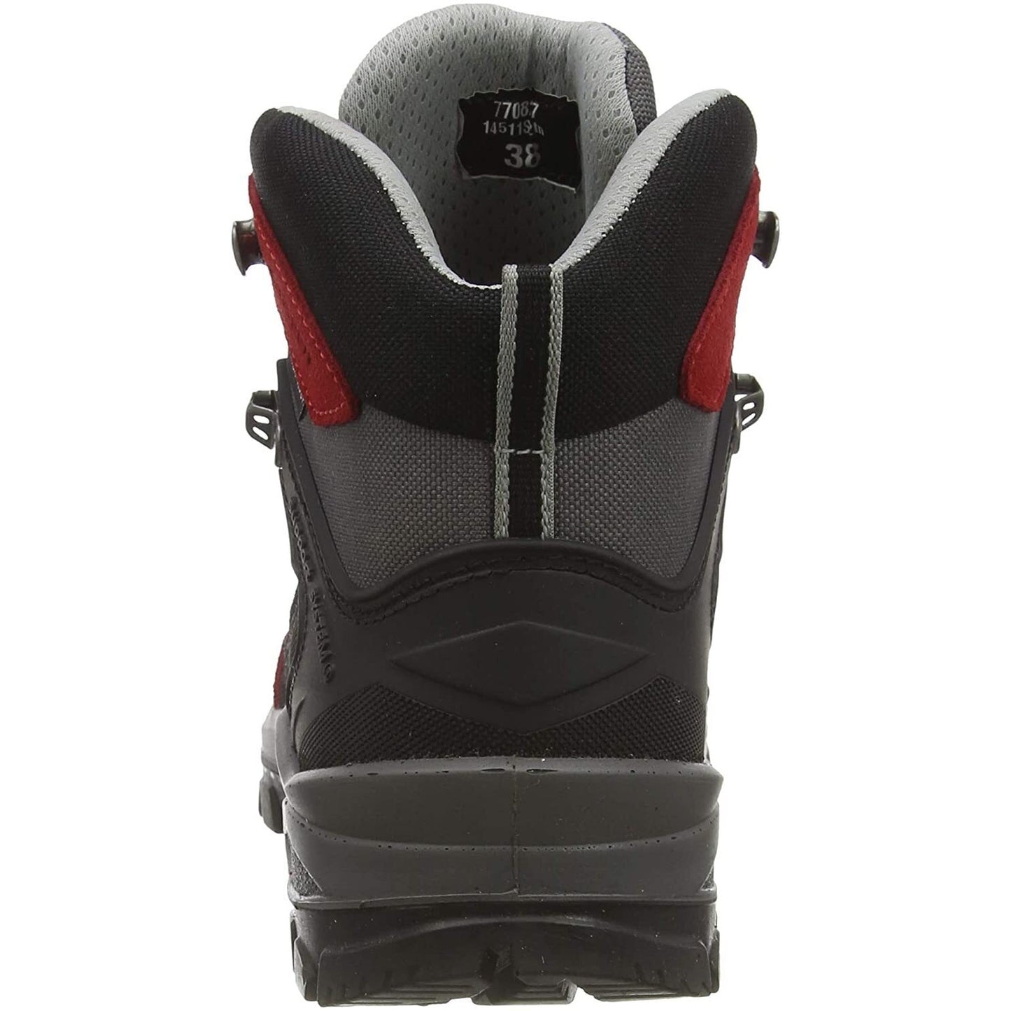 Red - Side - Grisport Womens-Ladies Excalibur Suede Walking Boots