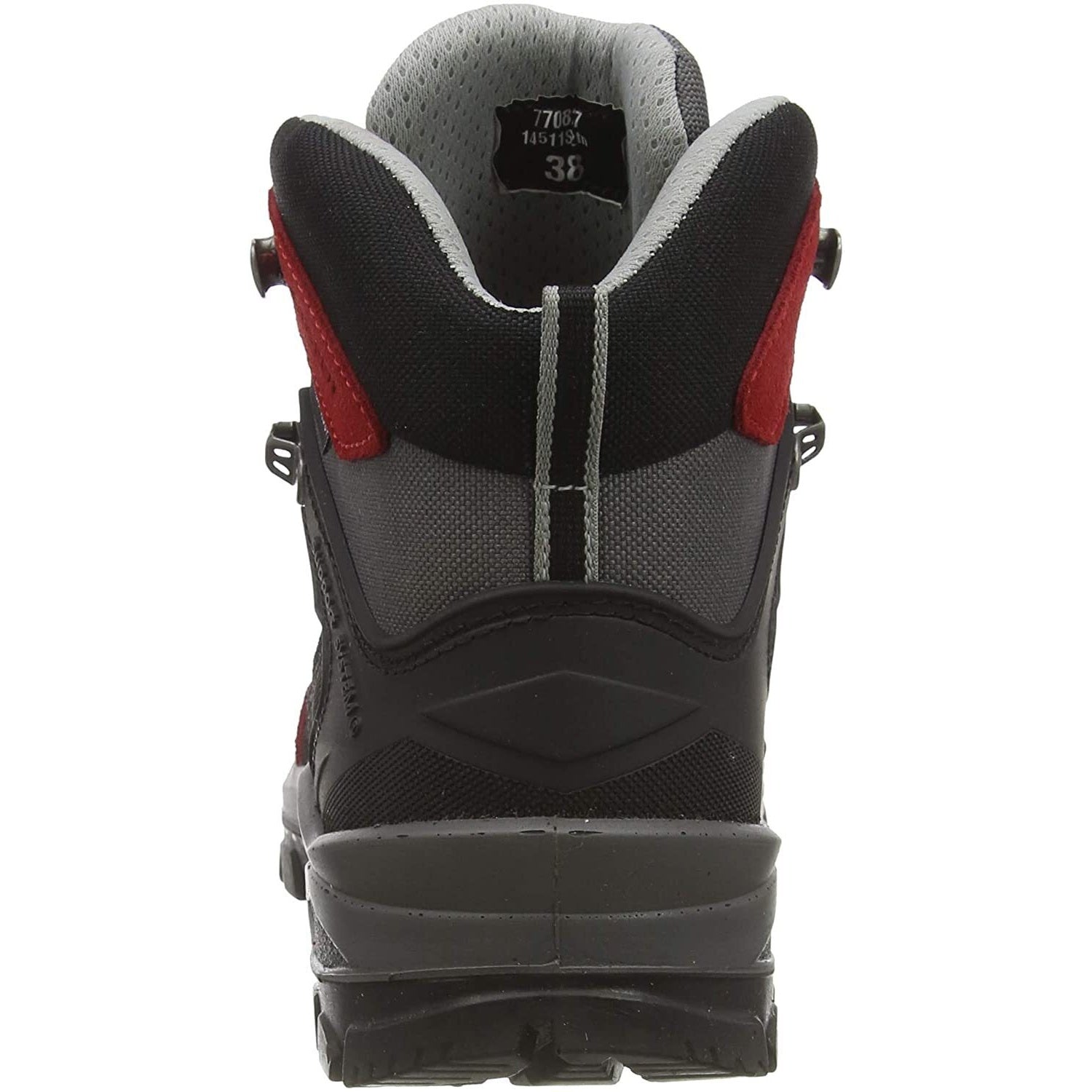 Red - Side - Grisport Womens-Ladies Excalibur Suede Walking Boots