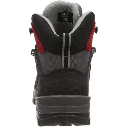 Red - Side - Grisport Womens-Ladies Excalibur Suede Walking Boots
