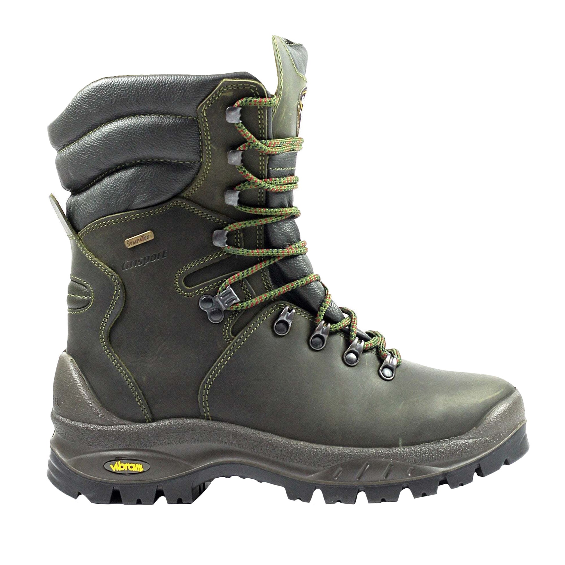 Green - Back - Grisport Mens Ranger Waxy Leather Walking Boots