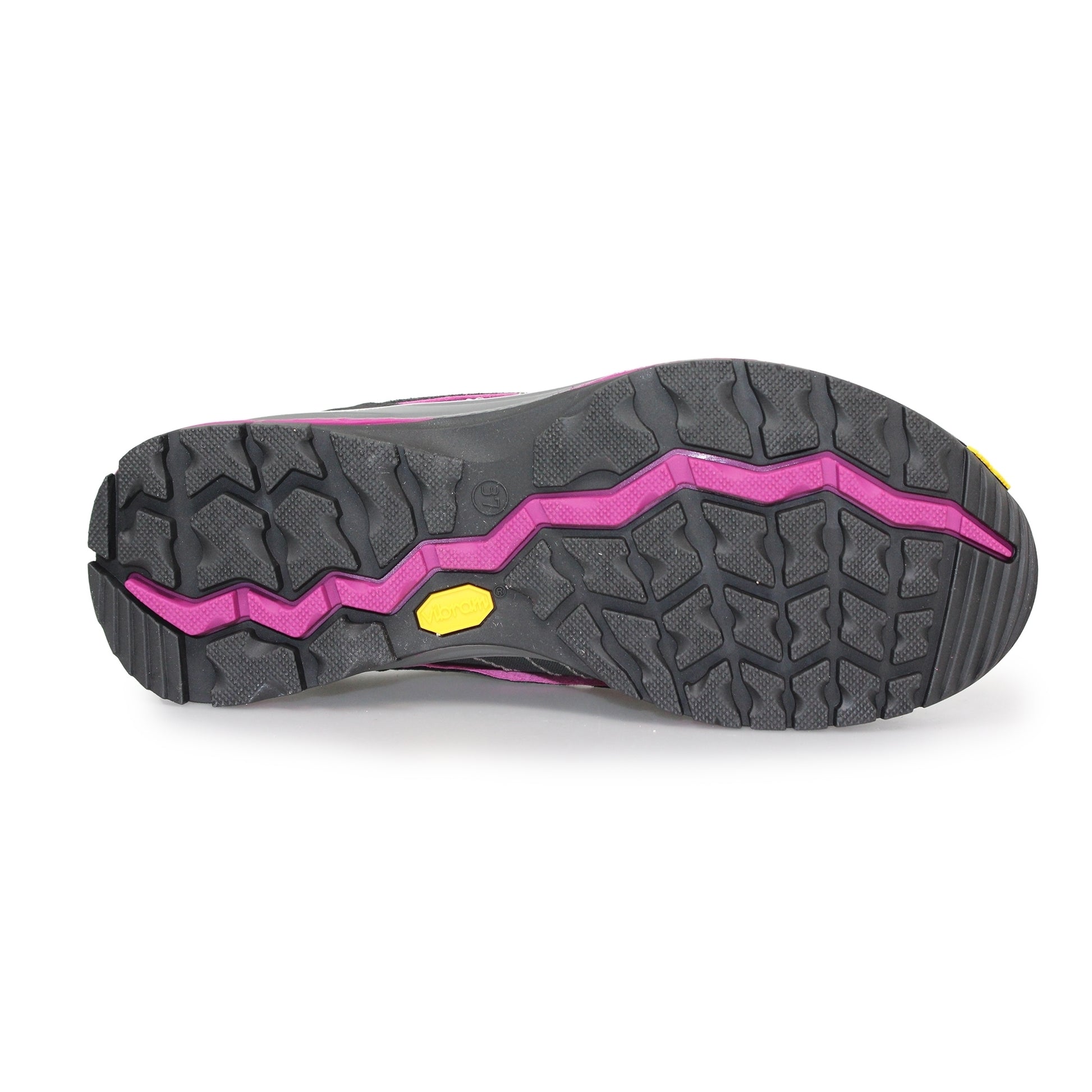 Grey-Pink - Pack Shot - Grisport Womens-Ladies Nova Suede Walking Shoes