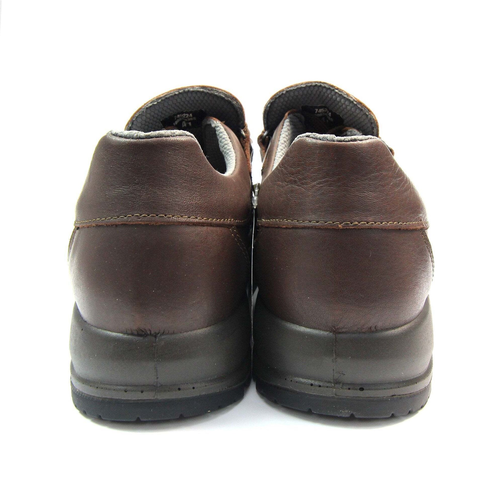 Brown - Side - Grisport Mens Kielder Grain Leather Walking Shoes