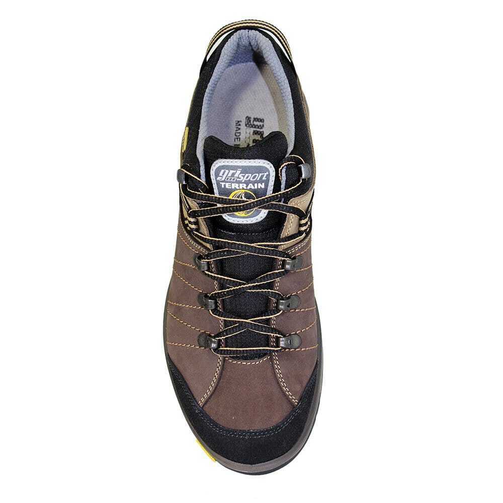 Brown - Side - Grisport Mens Rogue Nubuck Walking Shoes