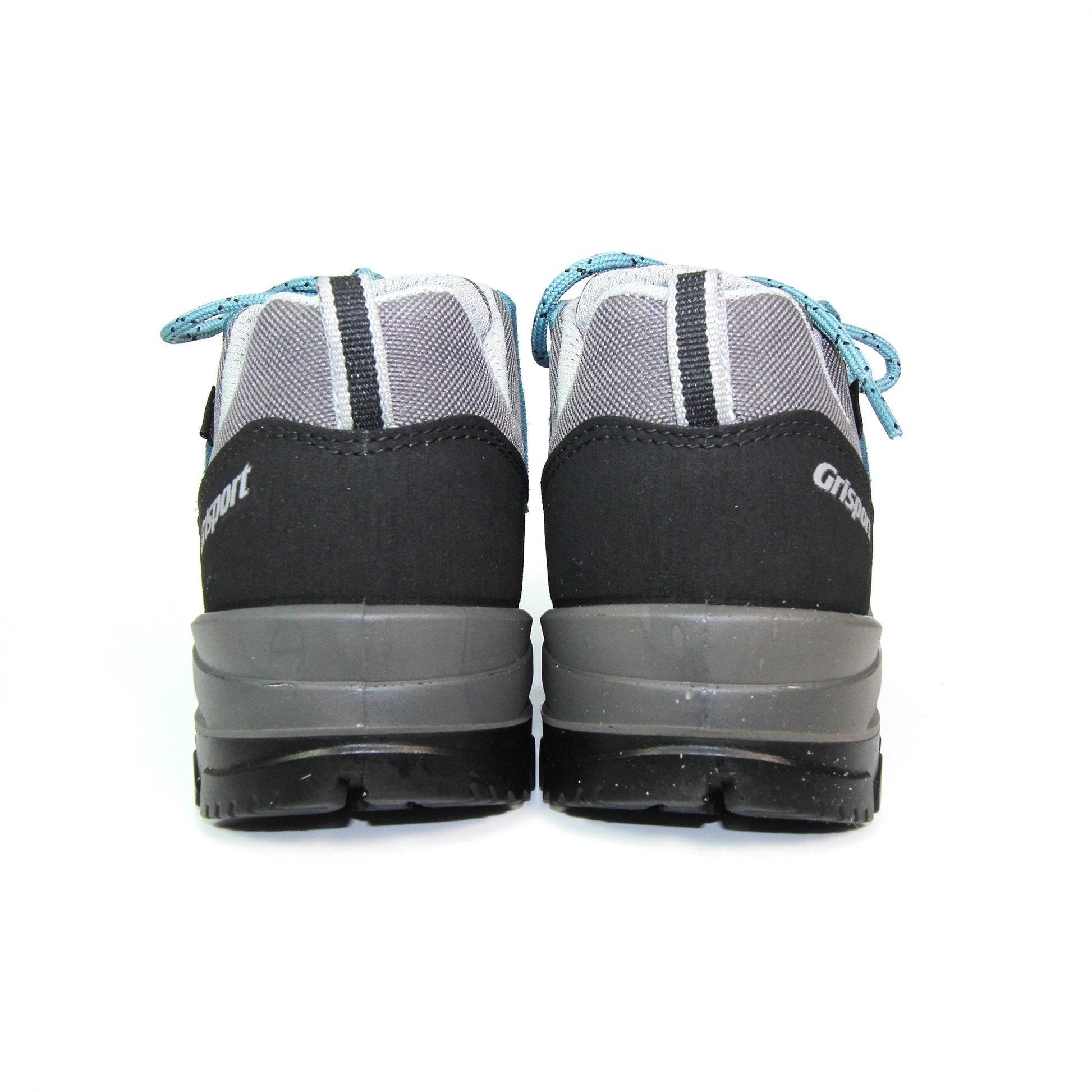 Pale Blue-Grey-Black - Side - Grisport Womens-Ladies Kratos-Lo Suede Walking Shoes