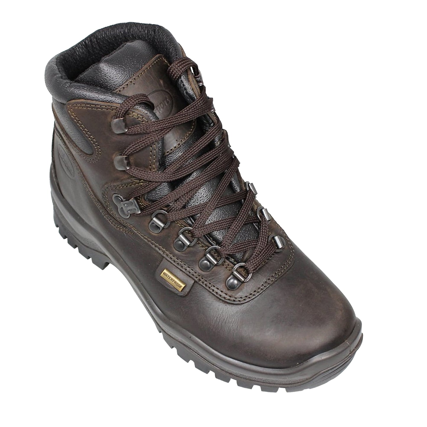 Brown - Side - Grisport Unisex Adult Timber Waxy Leather Walking Boots