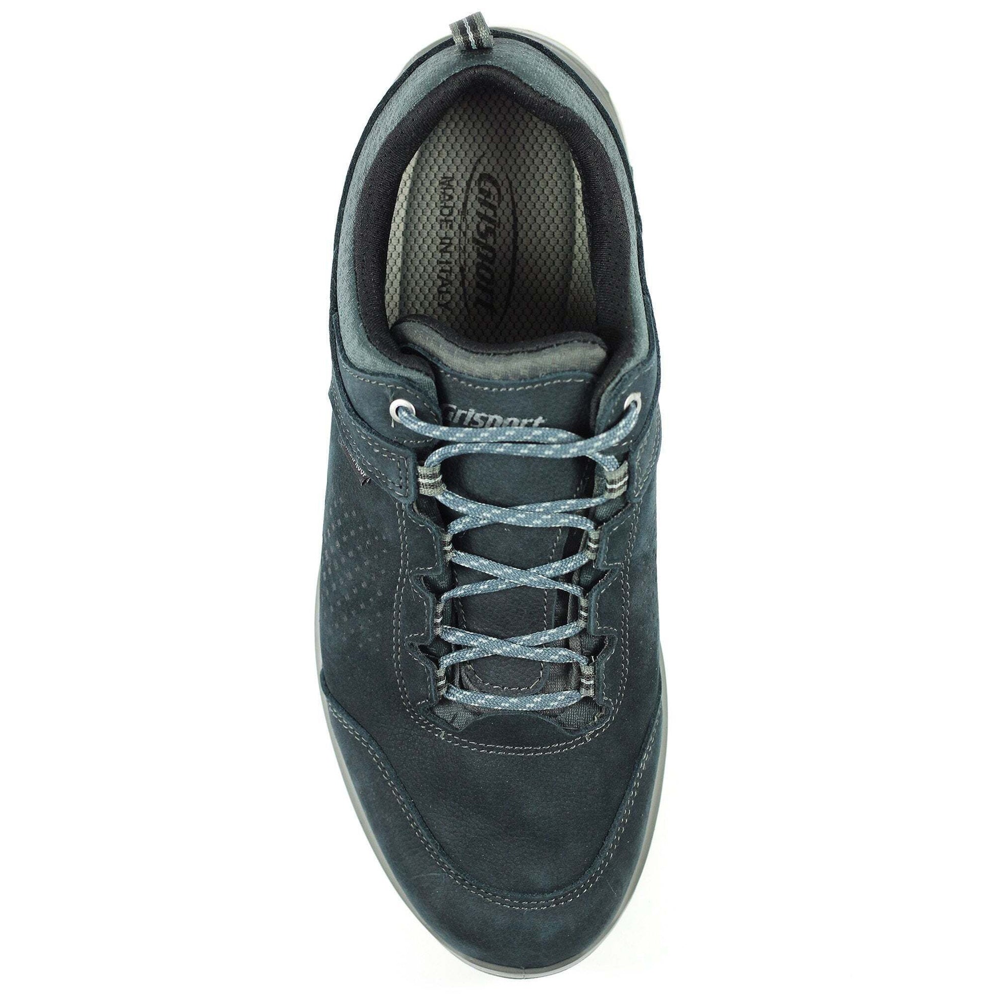 Blue - Close up - Grisport Childrens-Kids Icarus Leather Walking Shoes
