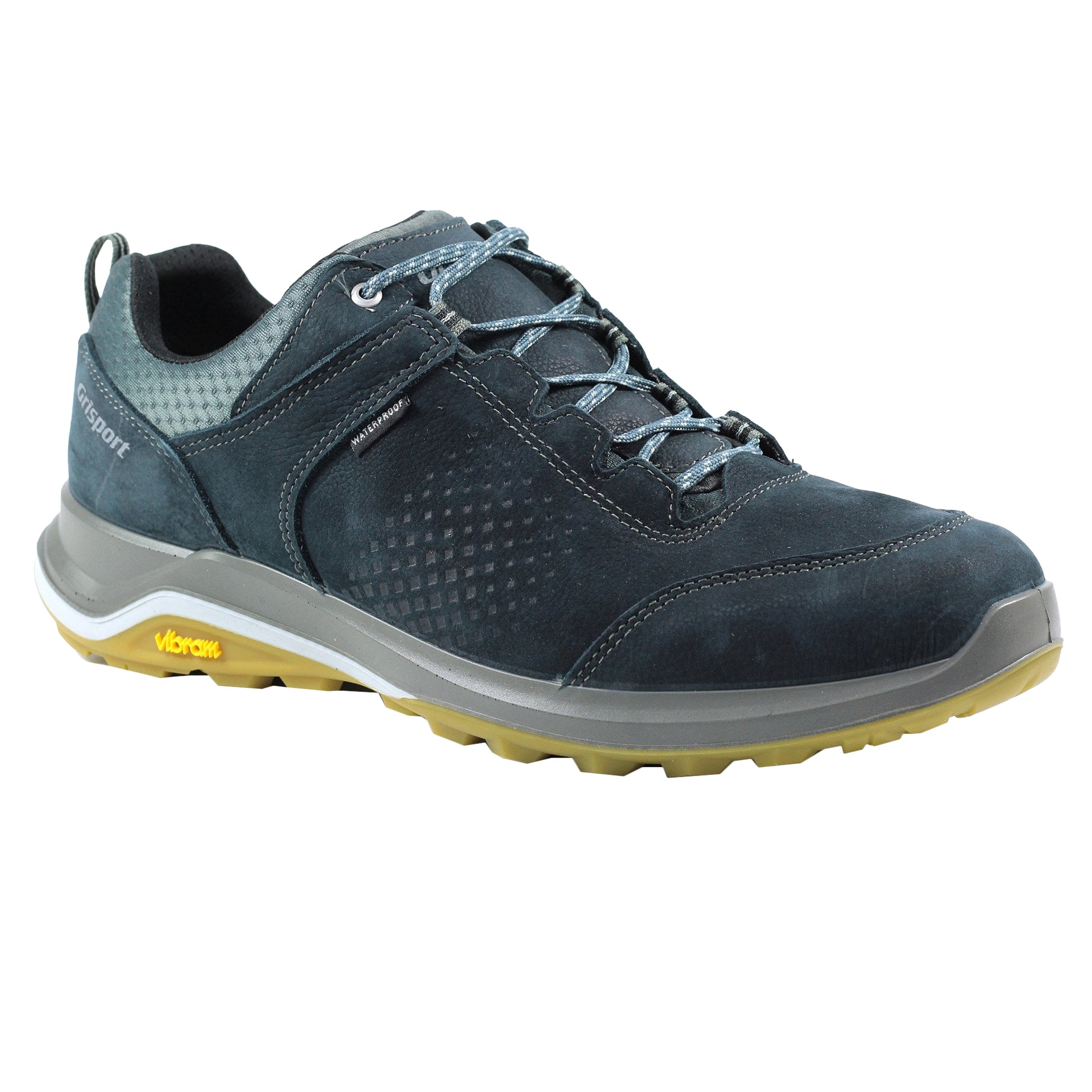 Blue - Front - Grisport Childrens-Kids Icarus Leather Walking Shoes