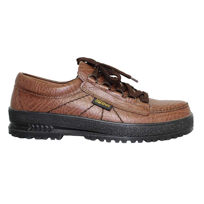 Brown - Back - Grisport Mens Modena Leather Walking Shoes