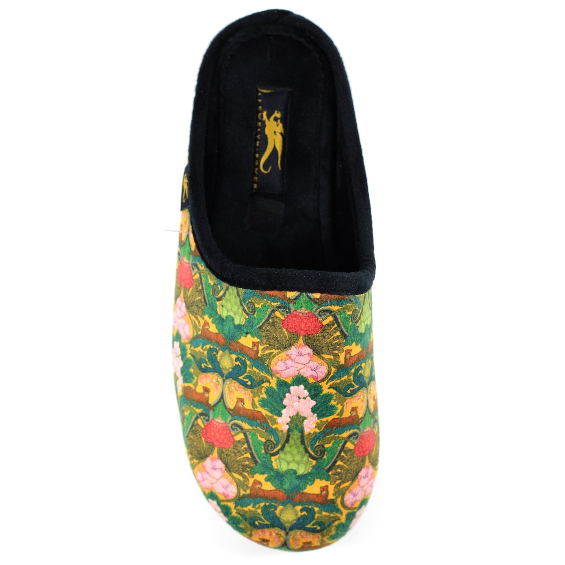 Green - Pack Shot - Laurence Llewelyn-Bowen Womens-Ladies Ivana Jungle Slippers