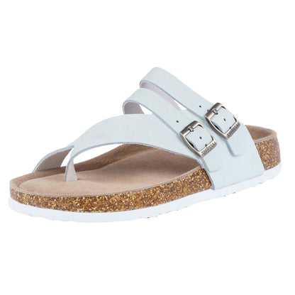 Grey - Pack Shot - Lazy Dogz Womens-Ladies Rebel Suede Sandals