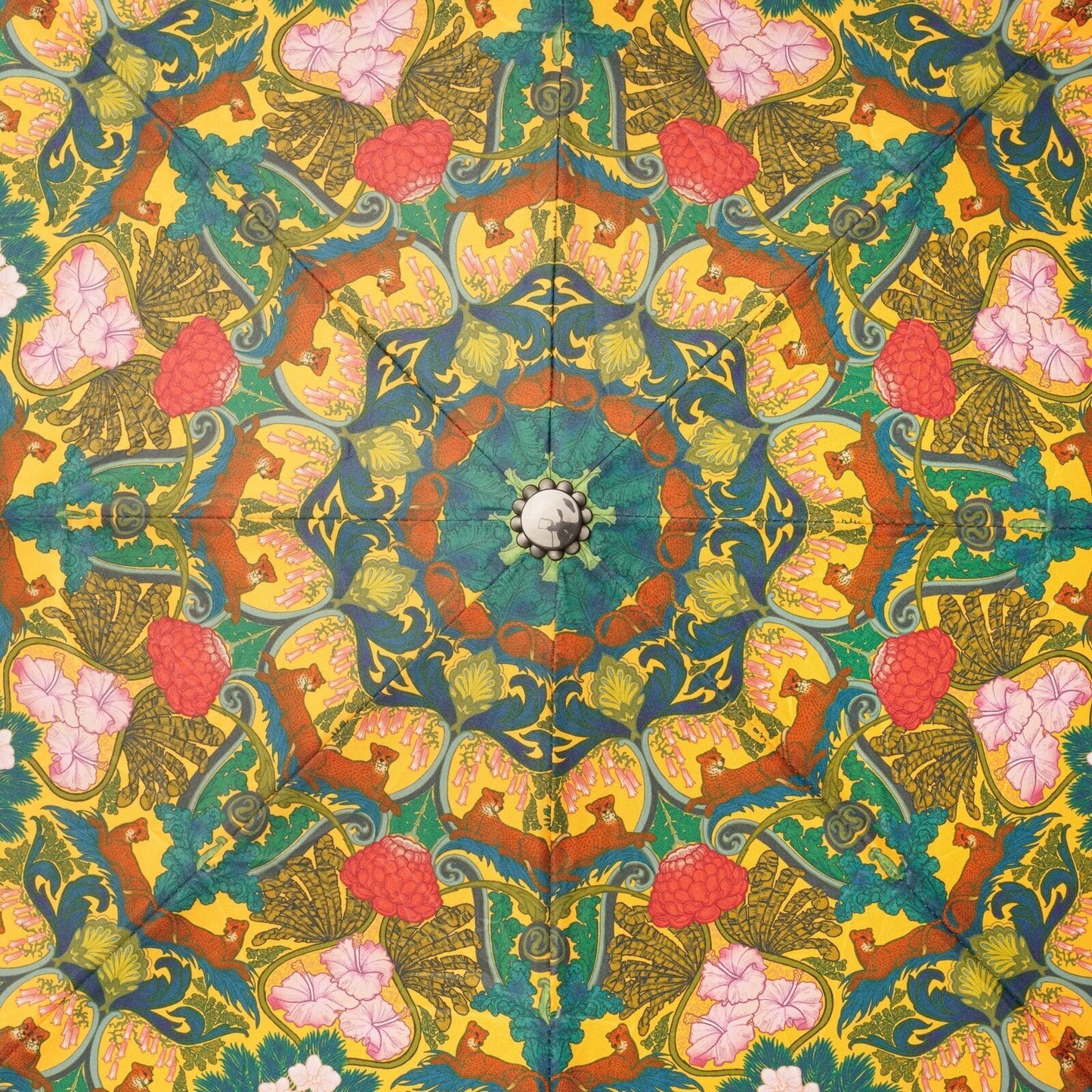 Contrail Green - Side - Laurence Llewelyn-Bowen Jungle Folding Umbrella