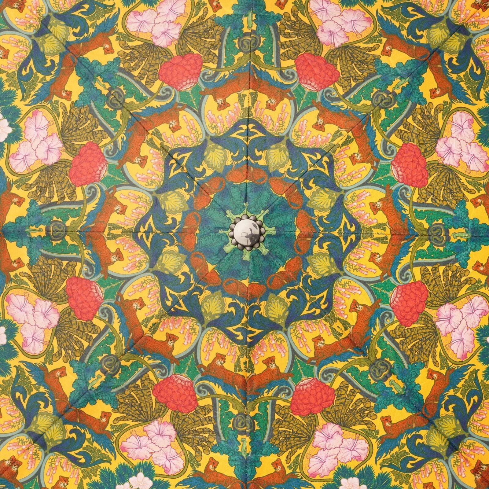 Contrail Green - Side - Laurence Llewelyn-Bowen Jungle Folding Umbrella