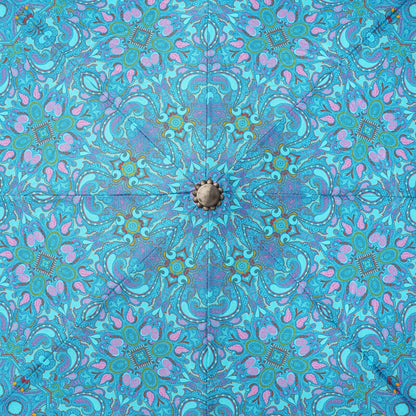 Cirrus Blue - Lifestyle - Laurence Llewelyn-Bowen Pericoloso Paisley Folding Umbrella