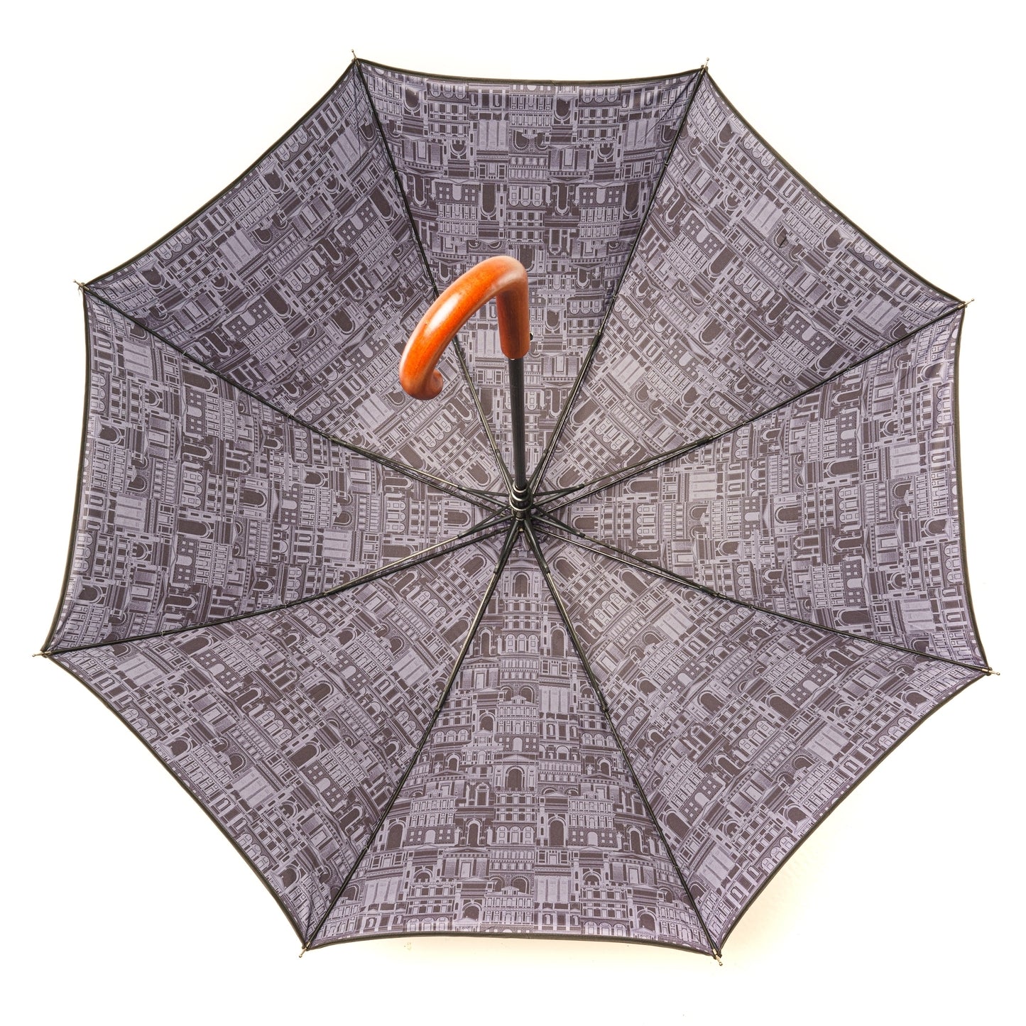 Black - Back - Laurence Llewelyn-Bowen Alto Facade Golf Umbrella